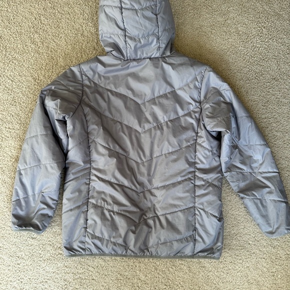 The North Face youth girls reversible puffer hooded zip up jacket size XL - Picture 2 of 11